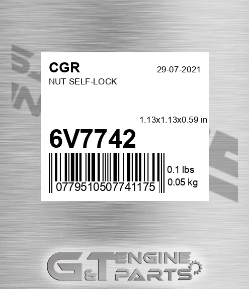 6V7742 Nut Self-lock