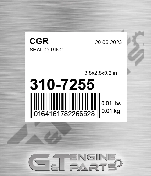 310-7255 Seal-o-ring