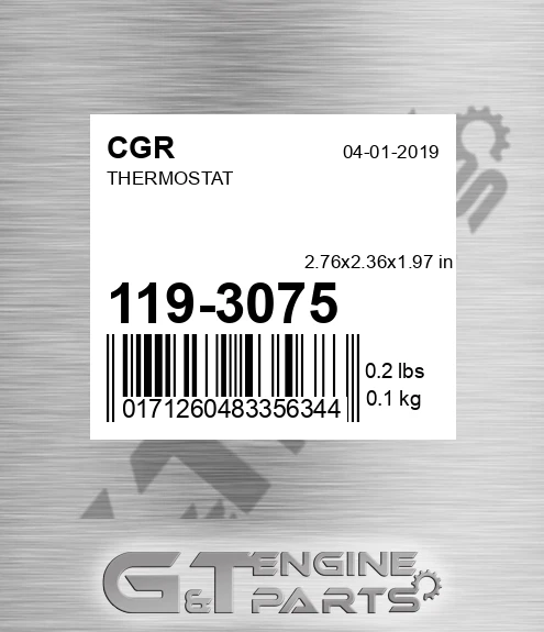 119-3075 CGR Thermostat