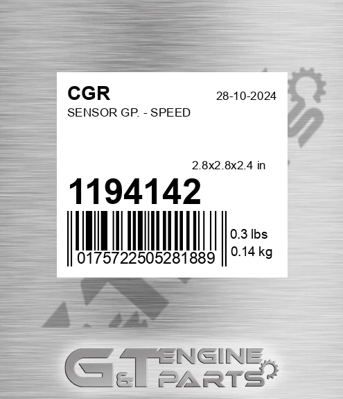 1194142 Sensor Gp. - Speed