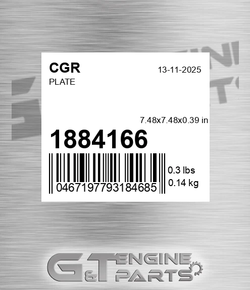 1884166 CGR Plate
