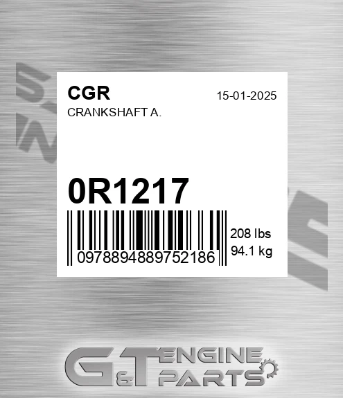 0R1217 Crankshaft A. for CGR