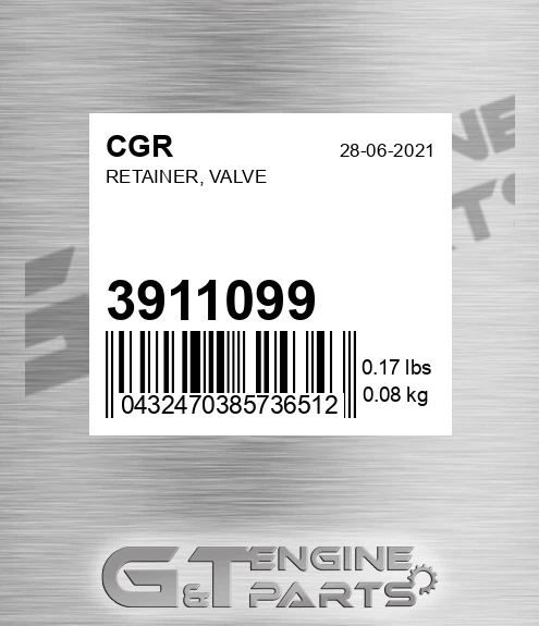 3911099 Retainer, Valve