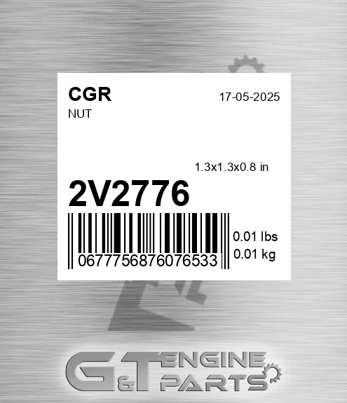 2V2776 CGR Nut