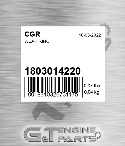 1803014220 Wear Ring for CGR
