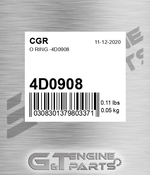 4D0908 O Ring -