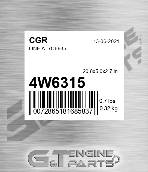 4W6315 Line A.-7c6935 for CGR