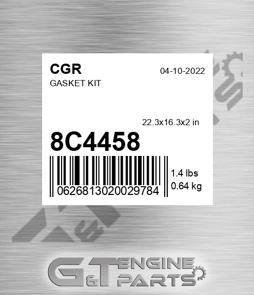 8C4458 CGR Gasket Kit