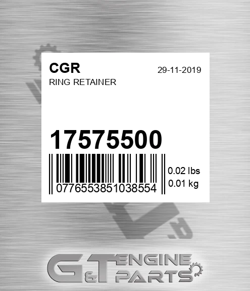 17575500 Ring Retainer