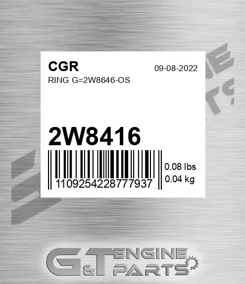 2W8416 Ring G=2w8646-os