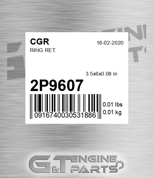 2P9607 CGR Ring Ret.