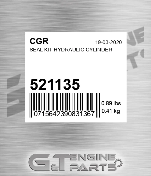 521135 CGR Seal Kit Hydraulic Cylinder