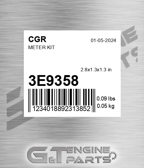 3E9358 Meter Kit