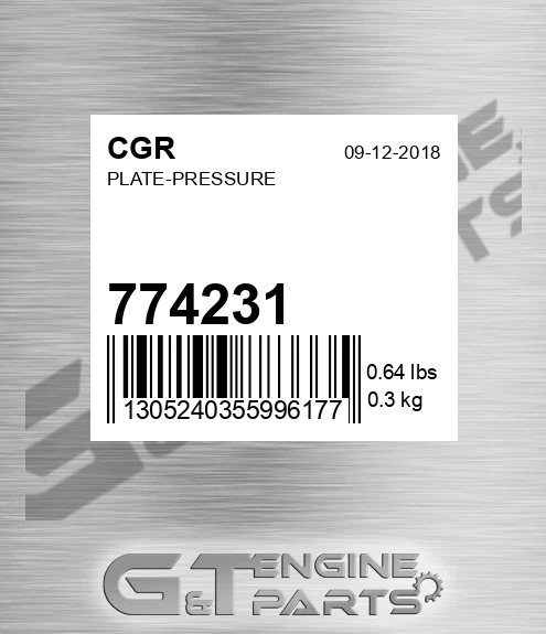 774231 Plate-pressure