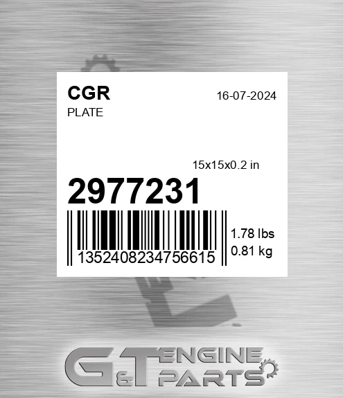 2977231 Plate