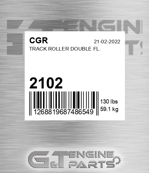 2102 Track Roller Double Fl.