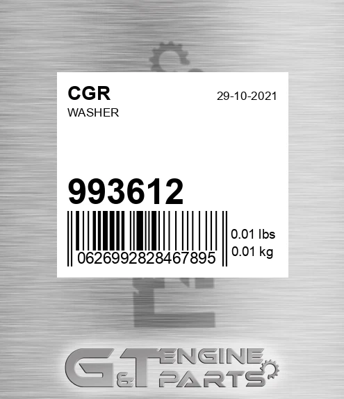993612 CGR Washer