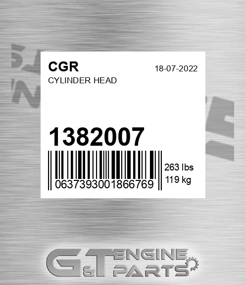 1382007 CGR Cylinder Head