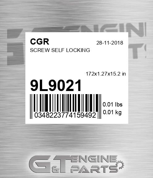 9L9021 Screw Self Locking for CGR