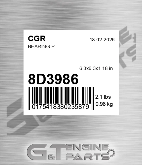 8D3986 Bearing P