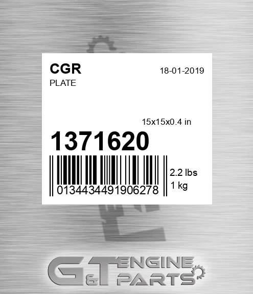 1371620 Plate for CGR