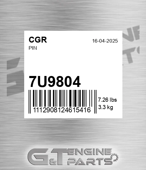 7U9804 Pin for CGR