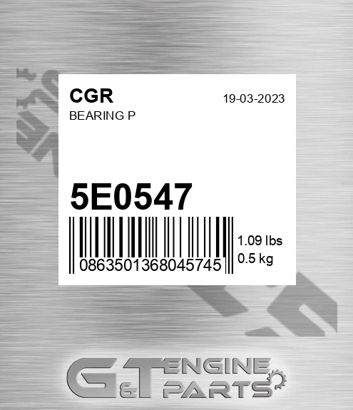 5E0547 CGR Bearing P