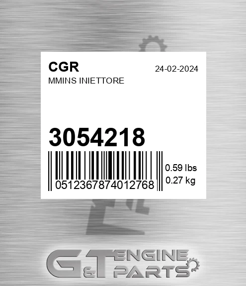 3054218 CGR Mmins Iniettore