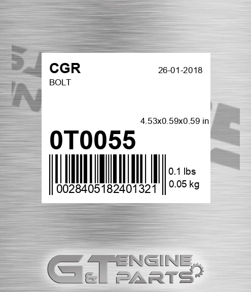 0T0055 CGR Bolt