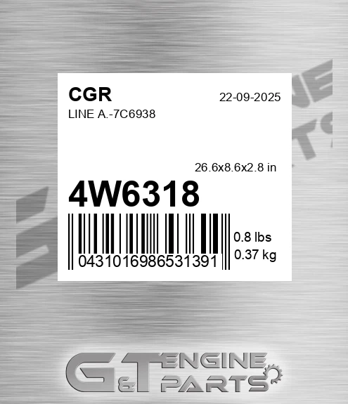4W6318 Line A.-7c6938 for CGR