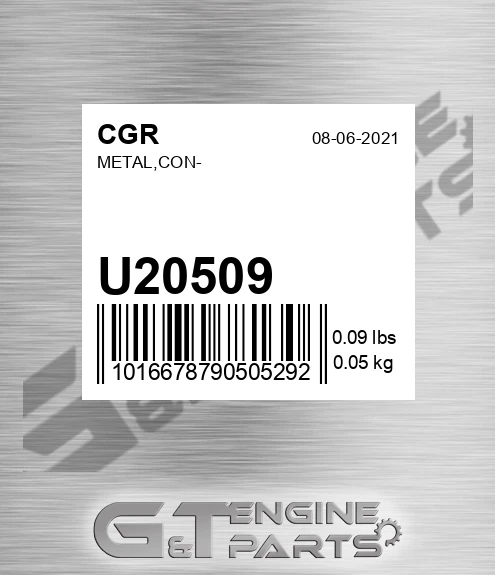 U20509 Metal,con-