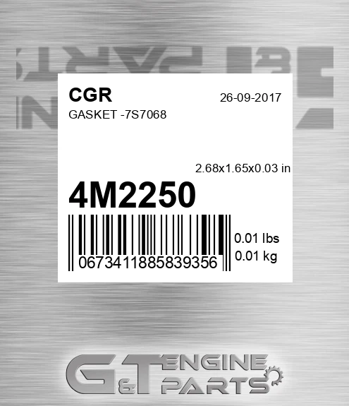 4M2250 CGR Gasket -7s7068