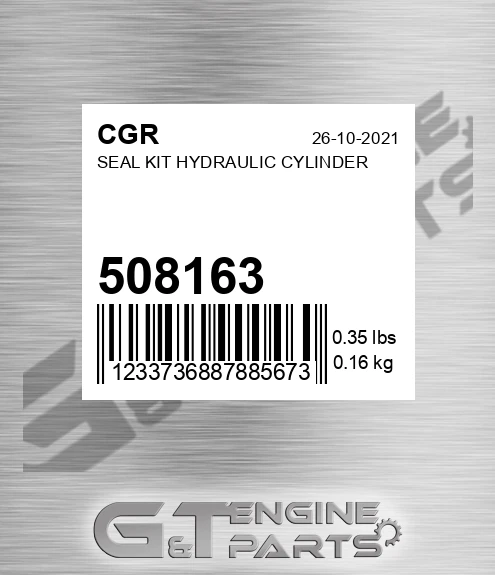 508163 Seal Kit Hydraulic Cylinder