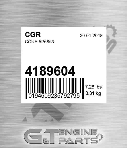 4189604 Cone 5p5863