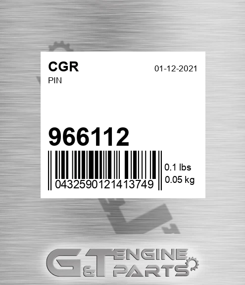 966112 CGR Pin