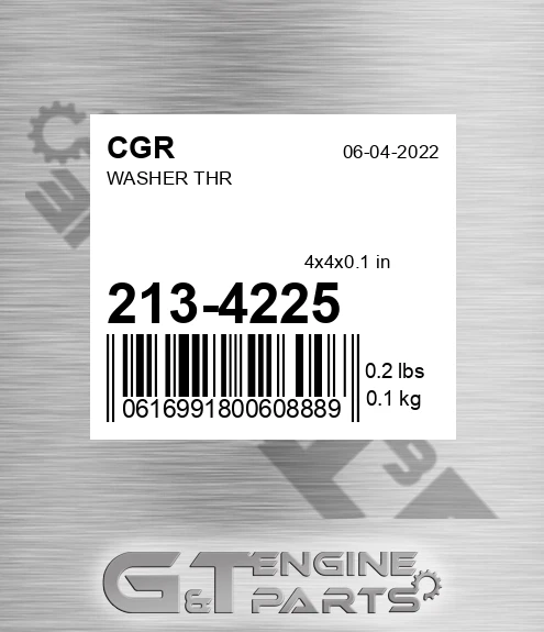 213-4225 CGR Washer Thr