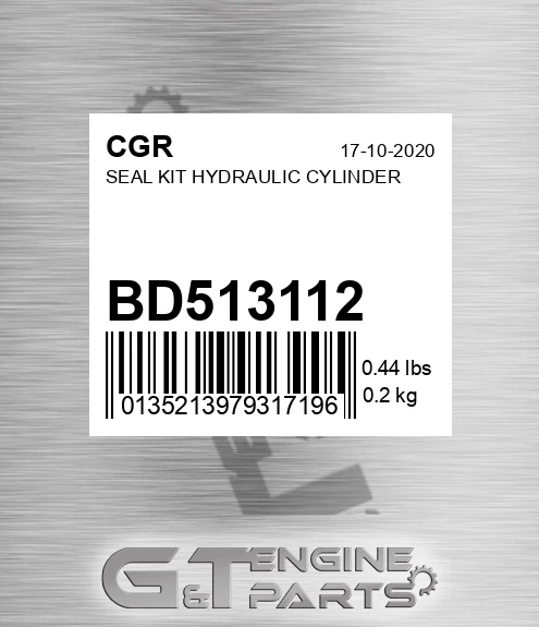 BD513112 Seal Kit Hydraulic Cylinder