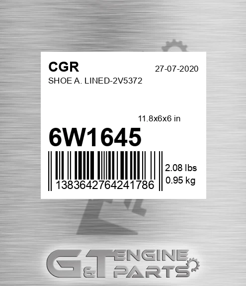 6W1645 Shoe A. Lined-2v5372