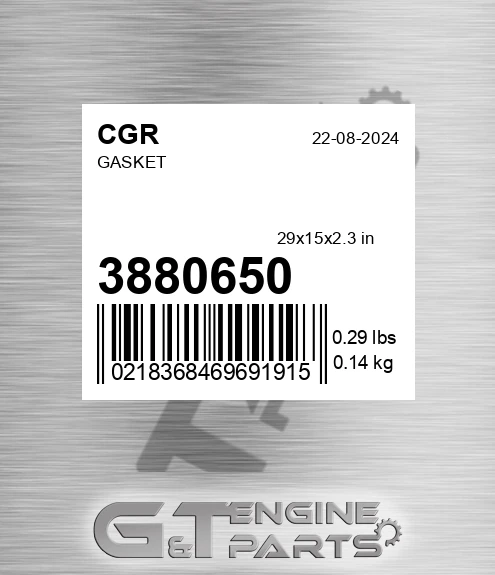 3880650 Gasket
