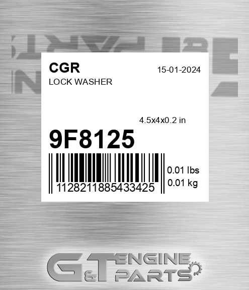 9F8125 Lock Washer
