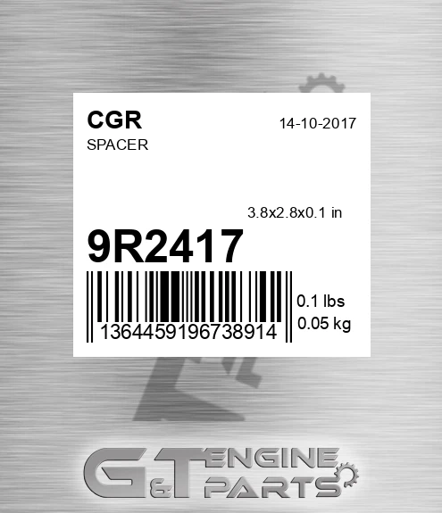 9R2417 CGR Spacer