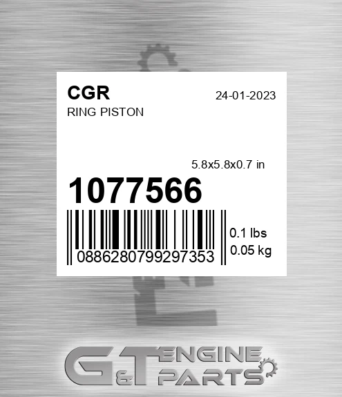 1077566 Ring Piston for CGR