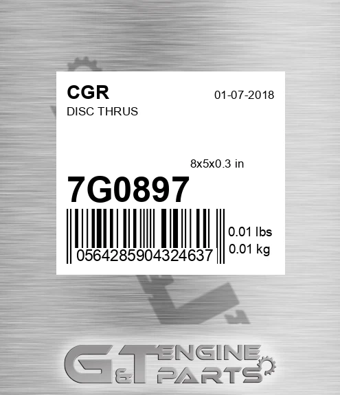 7G0897 Disc Thrus