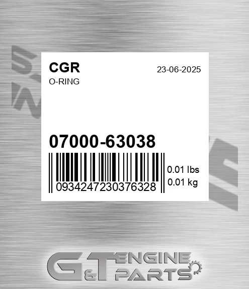 07000-63038 O-ring
