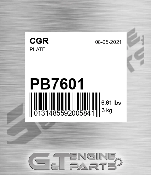 PB7601 CGR Plate