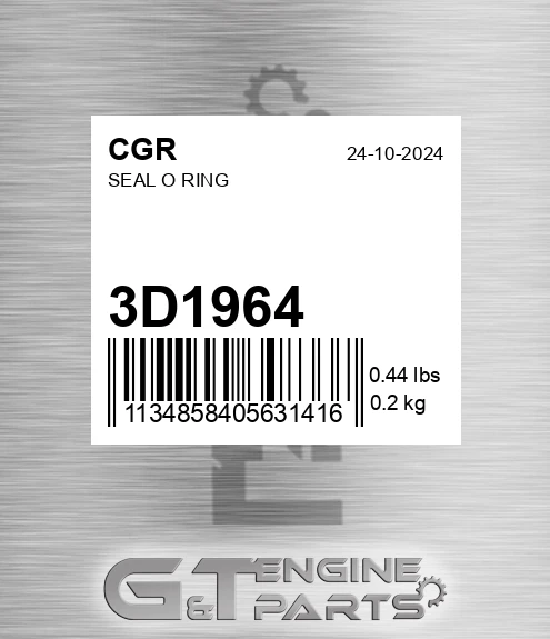 3D1964 Seal O Ring