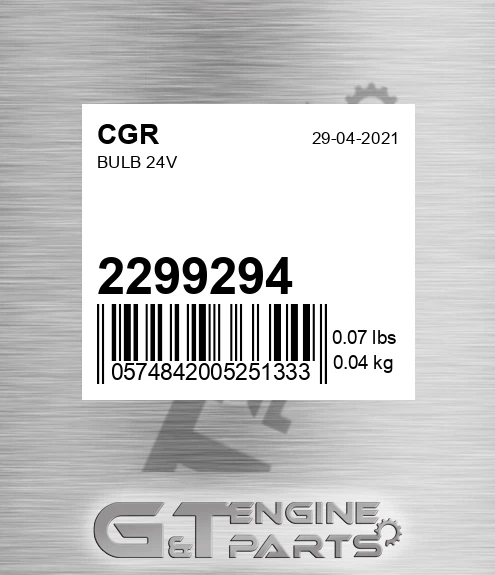2299294 Bulb 24v