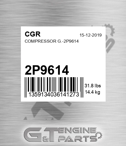 2P9614 Compressor G.- for CGR