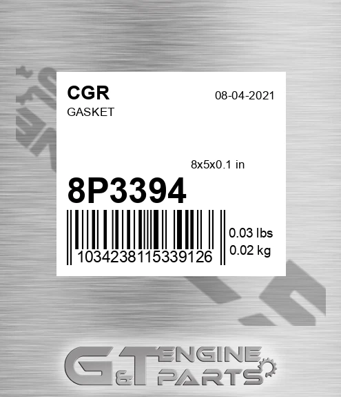 8P3394 CGR Gasket