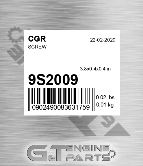 9S2009 CGR Screw